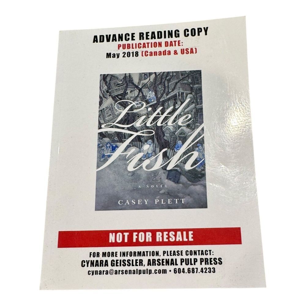 LITTLE FISH by  Casey Plett‎ ADVANCE READING COPY BOOK MAY 2018 FIRST edition